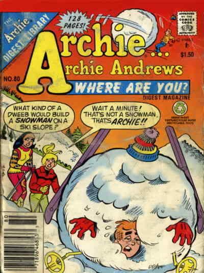 Archie…Archie Andrews, Where Are You? Digest Magazine #80 VF; Archie | save on s