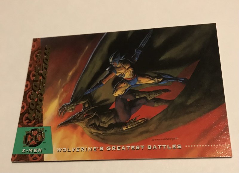 WOLVERINE VS, SAURON #146 card : ‘94 Fleer Ultra X-men NM/M Great Battles