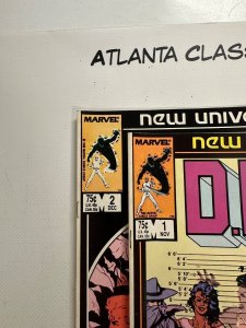 2 New Universe DP7  Marvel Comic Books # 1 2 Thor Hulk X-Men Avengers 85 CT4