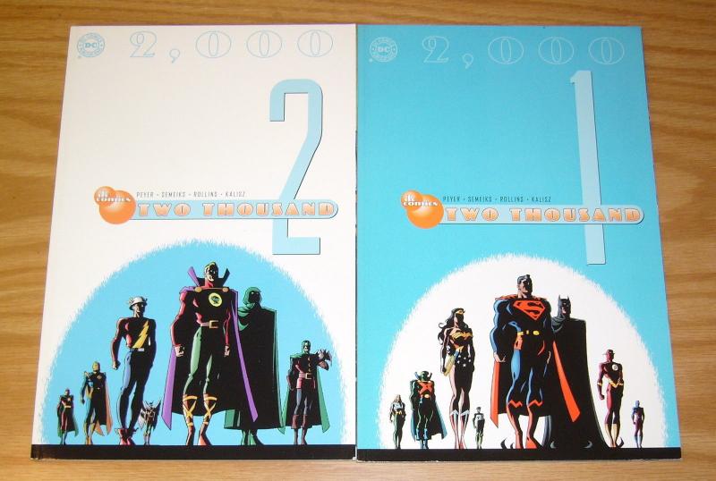 DC 2000 #1-2 VF/NM complete series - tom peyer - justice league - prestige set