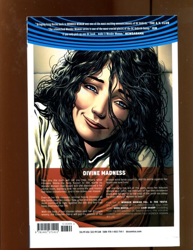 2017 WONDER WOMAN Volume 3 The Truth 6.5/7.0 1st DC Comic