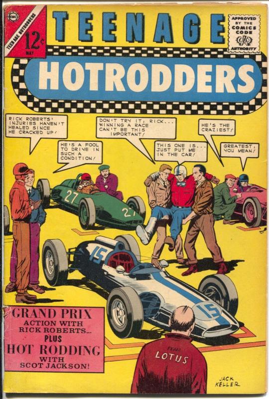 Teenage Hotrodders #7 1964-Charlton-Monza Grand prix Race-super modifieds-VG