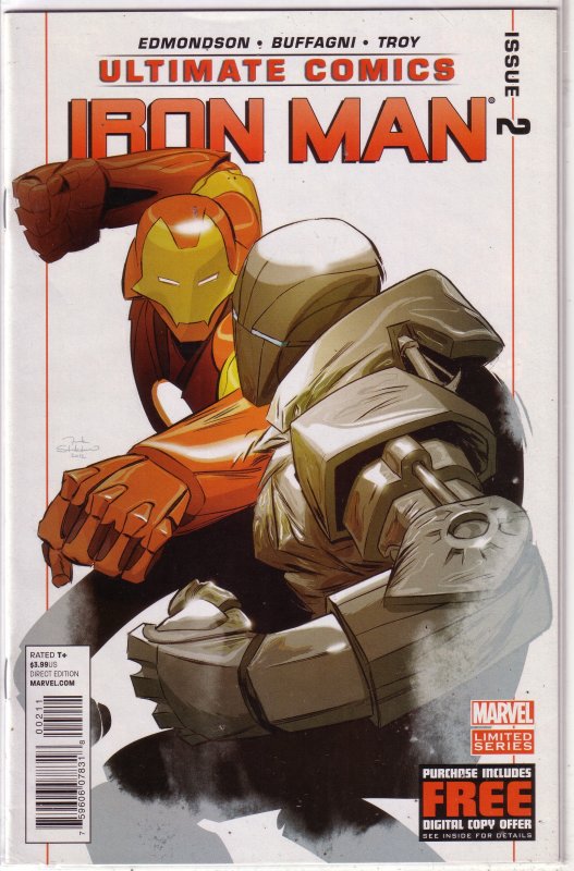Ultimate Comics Iron Man #2 VF/NM Edmonson/Buffagni