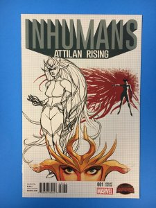 Inhumans: Attilan Rising #1 Incentive Dave Johnson Design Variant (2015)