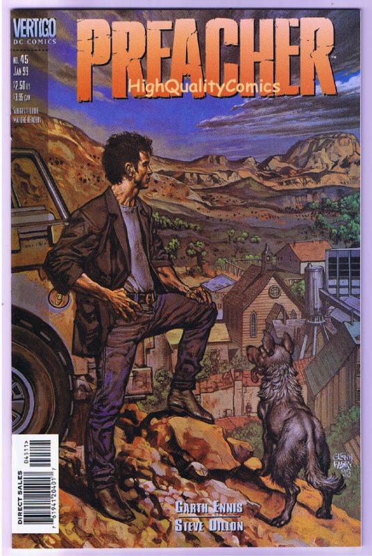 PREACHER #45, NM+, Garth Ennis, Glenn Fabry, Vertigo, 1995, more in store