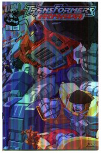 TRANSFORMERS ARMADA #1, Holofoil, Robots, NM+, Sci-Fi, Cars to Robots