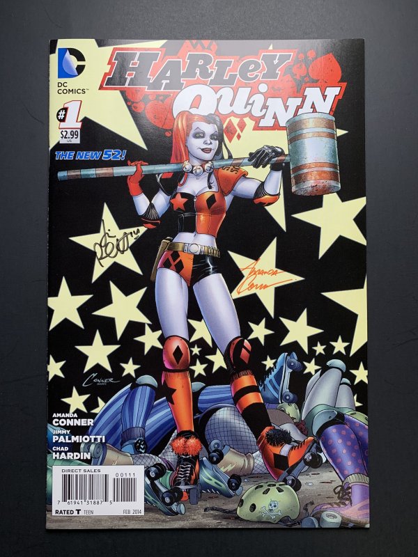 Harley Quinn #1  (2014) signed by Amanda Conner and Jimmy Palmiotti