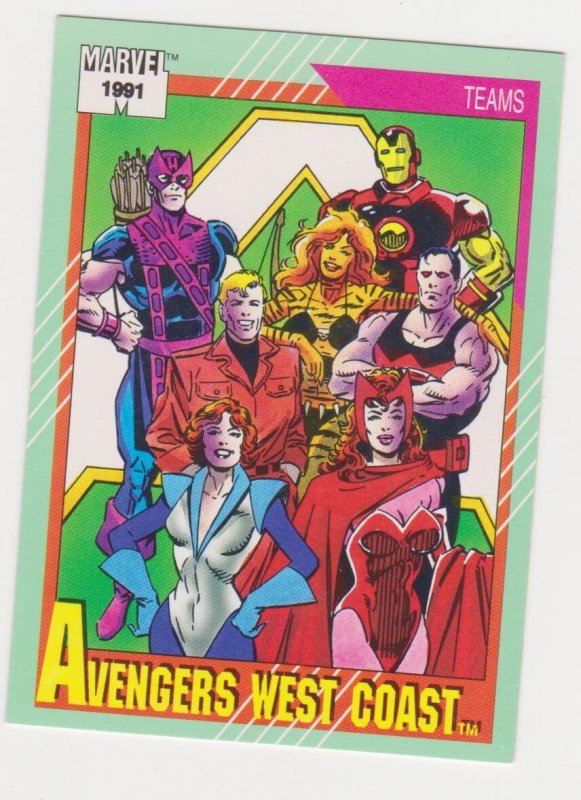 1991 Marvel Universe #152 Avengers West Coast