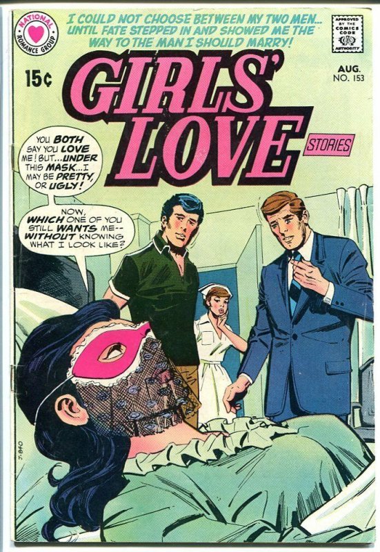 Girls' Love Stories #153 1970-DC Romance- headlight cover