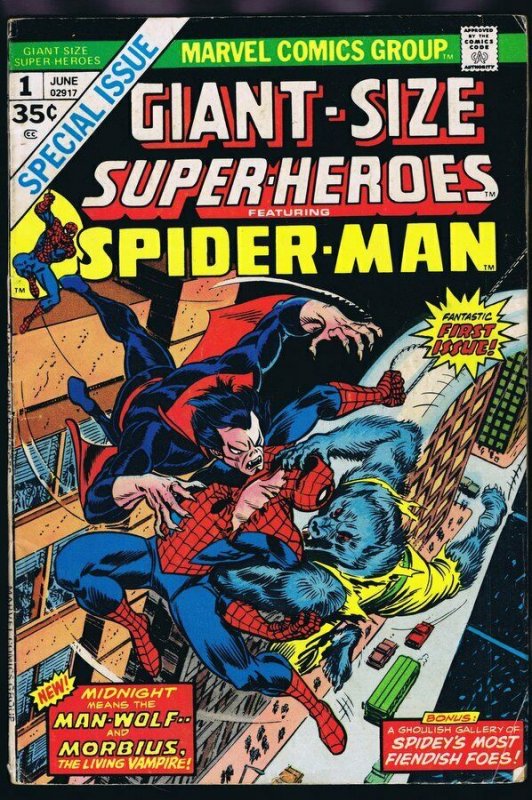 Giant Size Super Heroes #1 ORIGINAL Vintage 1974 Marvel Comics Spider-Man