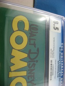WALT DISNEY COMICS STORIES 67 CGC 8.5 BARKS WALT KELLY CVR DELL 1946