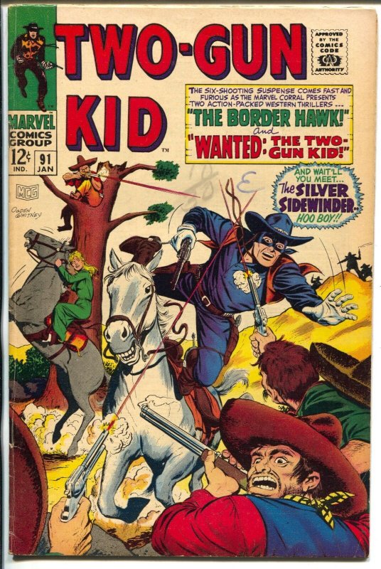 Two-Gun Kid  #91 1968-Marvel-Border Hawk-Ogden Whitney-Al Kurzrok-FN