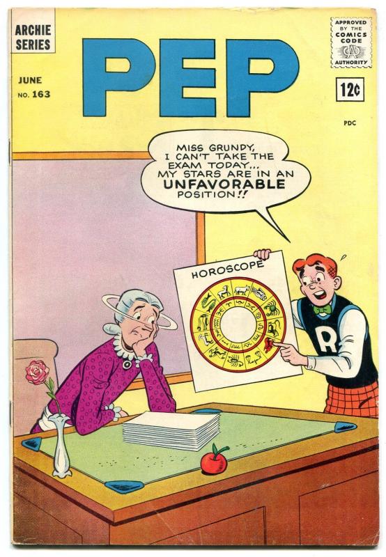 Pep Comics #163 1963- Archie- Josie- Horoscope cover VG+