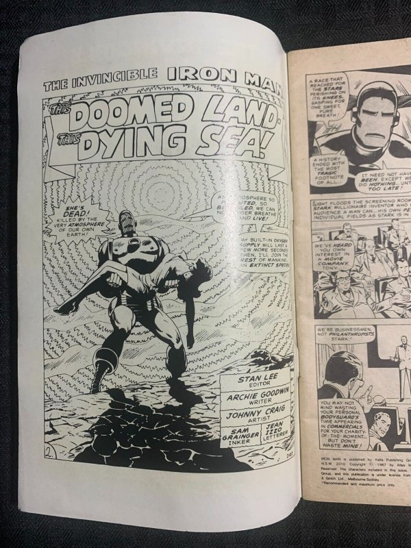 1981 THE INVINCIBLE IRON MAN Pocket/Digest #9 VG/FN 5.0 Johnny Craig Sub-Mariner