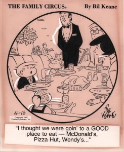 The Family Circus Daily by Bil Keane - 4/16/1988 - Signed