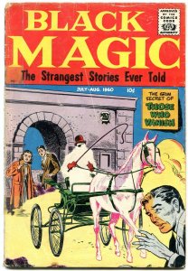 BLACK MAGIC Vol 7 #3 1960-STRANGE STORIES-PRIZE COMICS VG