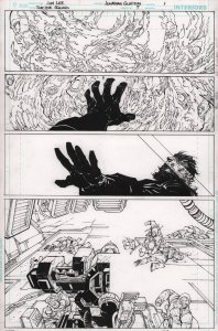 Suicide Squad #7 p.1 - General Zod Action - 2017 Signed art by Jim Lee