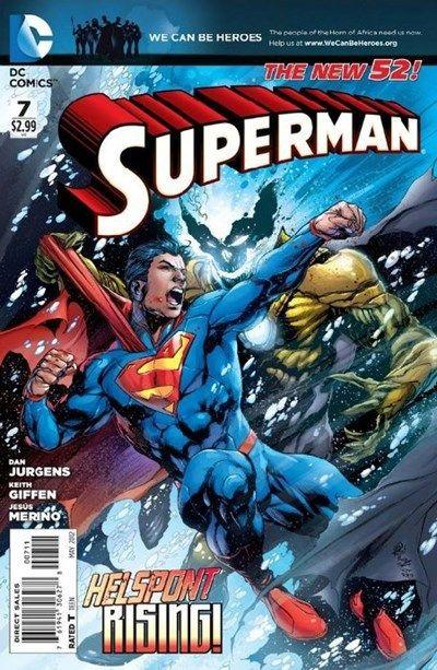 SUPERMAN   # 7 2011 NEW 52 DC HELSPONT RISING   