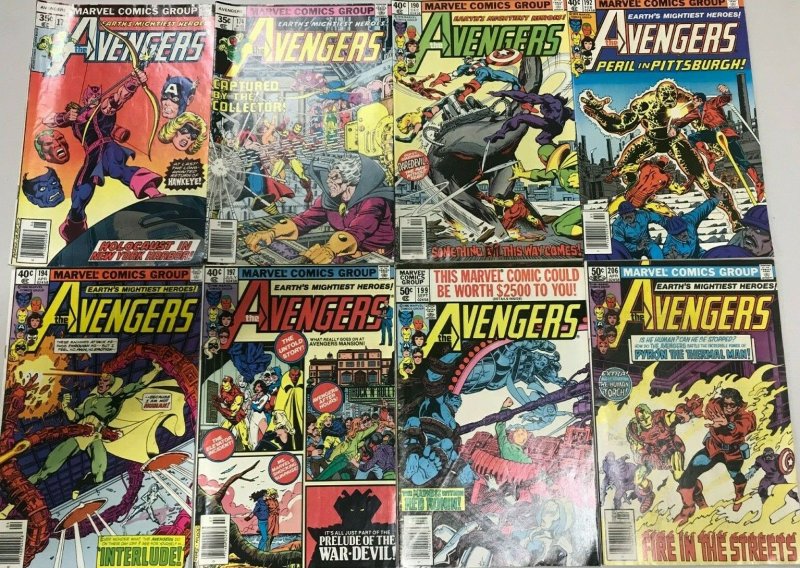 AVENGERS#172-206 FN-VF LOT (8 BOOKS) 1978 MARVEL BRONZE AGE COMICS