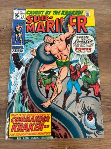 Prince Namor The Sub-Mariner # 27 FN- Marvel Comic Book Atlantis 19 J366