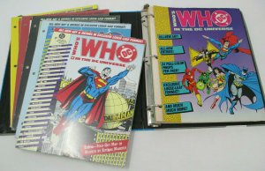 WHO'S WHO IN THE DC UNIVERSE BINDER & LOOSE LEAF CHARACTER SHEETS