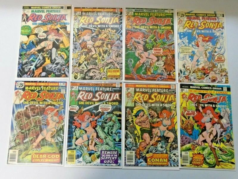 Bronze Age Red Sonja 2 sets lot 22 different books average 6.0 FN (1976)