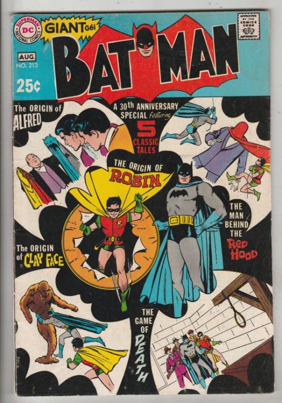 Batman #213 (Aug-69) VF High-Grade Batman