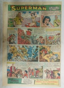 (51) Superman Sunday Pages by Wayne Boring from 1956  Size: 11 x 15 inches