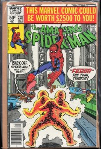 The Amazing Spider-Man #208 Newsstand Edition (1980) Spider-Man