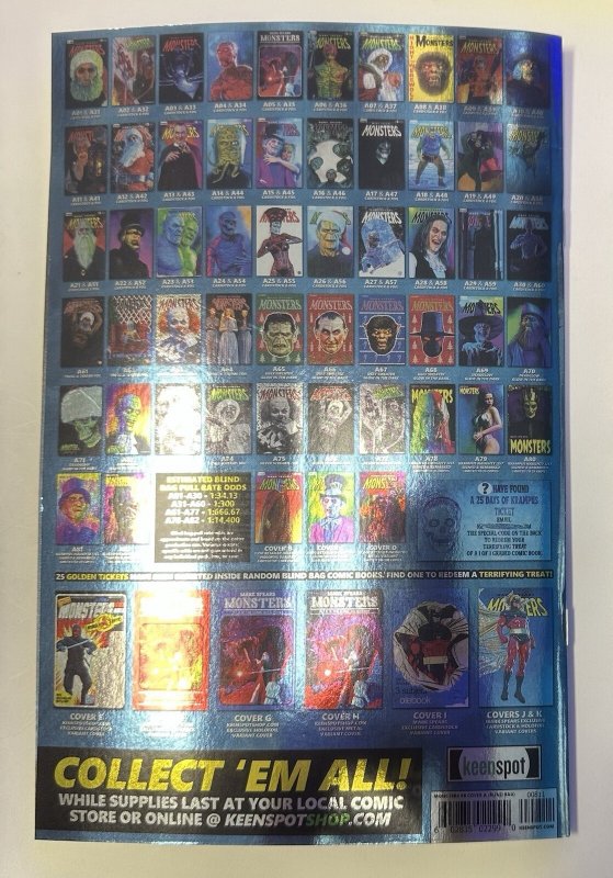 (2025) Mark Spears Monsters #8 A-73 SILVER SCREAMS FOIL 1:666 Variant Cover