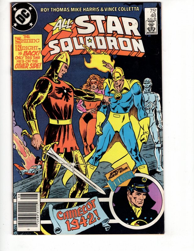 All-Star Squadron #48 THE SHINING KNIGHT BLACKHAWK DR FATE