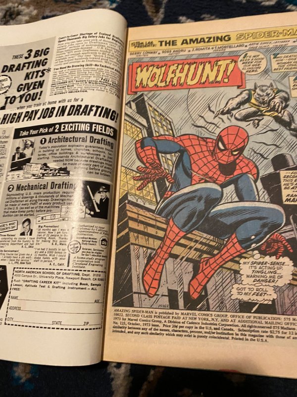 The Amazing Spider-Man #125 (1973)2nd man wolf app