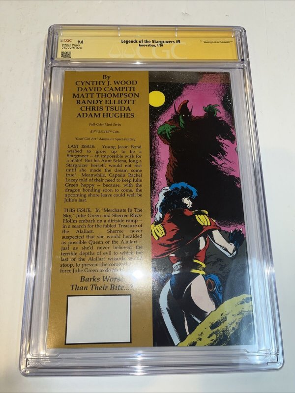 Legends Of The Stargrazers (1990) # 5 (CGC 9.8 SS) Signed Adam Hughes • census=1