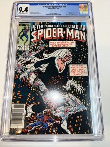 Spectacular Spider-Man (1984) # 90 (CGC 9.4 WP) 1st Black Costume • Newsstand