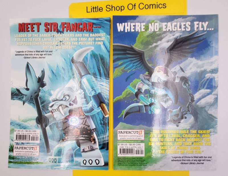 Lego Legends of Chima GN Volume 1, 2, 3, 4, 5, 6 Papercutz