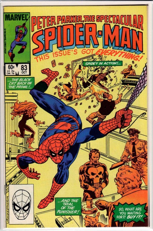 The Spectacular Spider-Man #83 Direct Edition (1983) 7.5 VF-