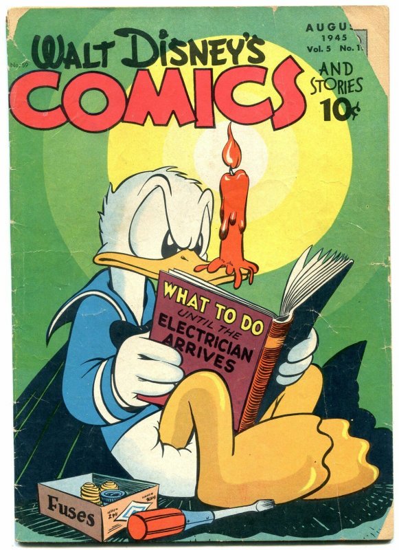 Walt Disney's Comics and Stories #59 1945- Donald Duck G/VG