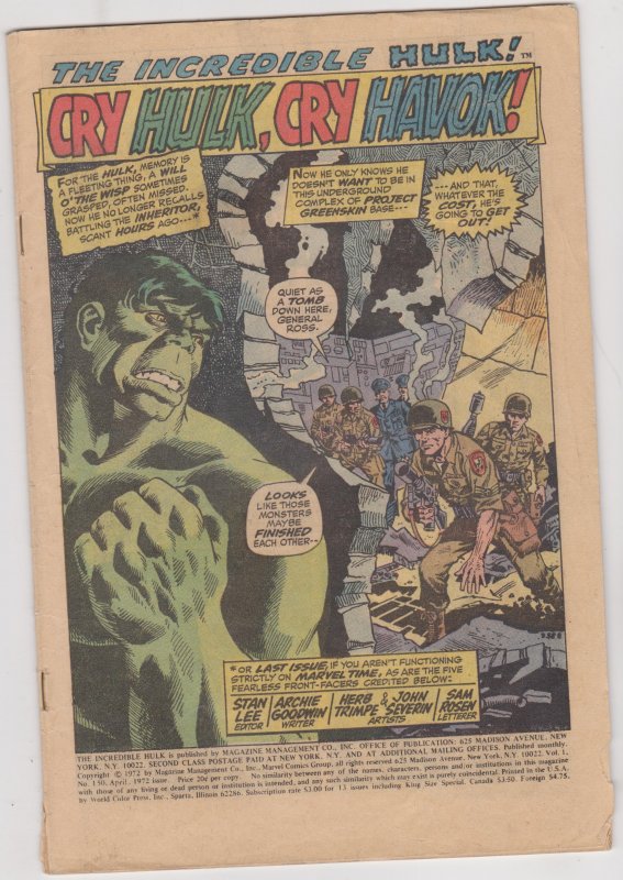 Incredible Hulk #150