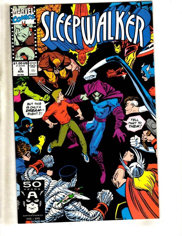 Lot Of 10 Sleepwalker Marvel Comic Books # 1 2 3 4 5 6 7 8 9 10 Spider-Man CR58