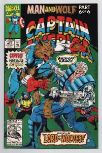 Captain America #407 Wolverine | X-Force (Marvel, 1992) VF 