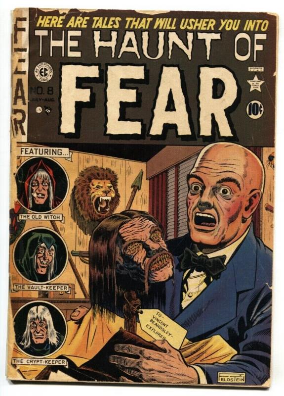 Haunt of Fear #8 1951- EC Horror comic book Shrunken head cover