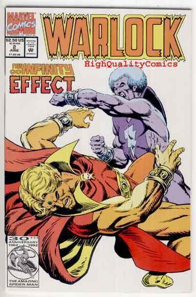 WARLOCK #2, Vol 2, NM,  Thanos, 1992, Trial of, more Marvel in store