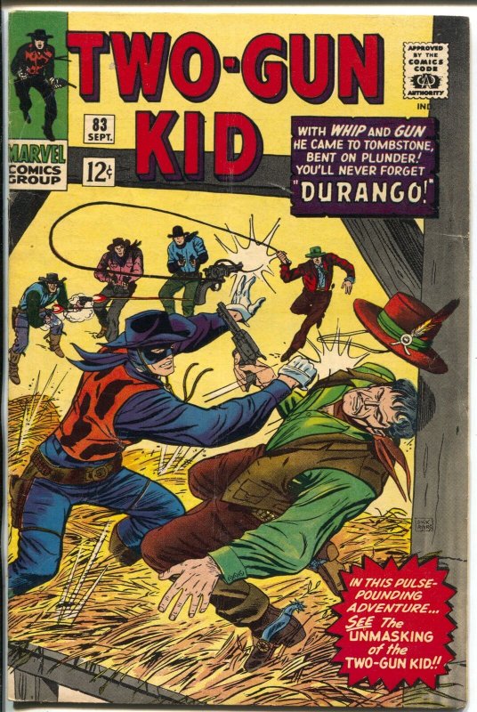 Two-Gun Kid  #83 1966-Marvel-Unmasking Two-Gun Kid-Stan Lee-Dick Ayers-FN+