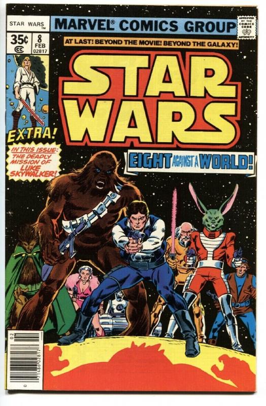 STAR WARS COMICS #8 1977-First appearance of JAXXON-Han Solo movie