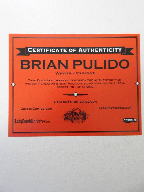 Lady Death: Oblivion Kiss Incentive Edition (2016) NM Condition! Signed W/ COA!