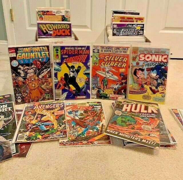 Estate Sale COMIC Lot collection long box  SpiderMan Guaranteed F-NM