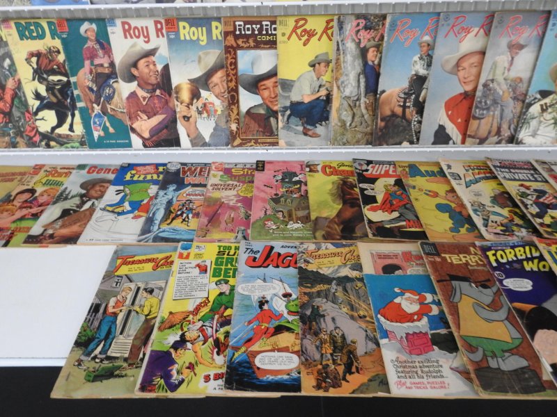 Huge Lot 140+ Golden/ Silver Age Comics W/ Western,  Drama, Funny Animal+ Avg Gd