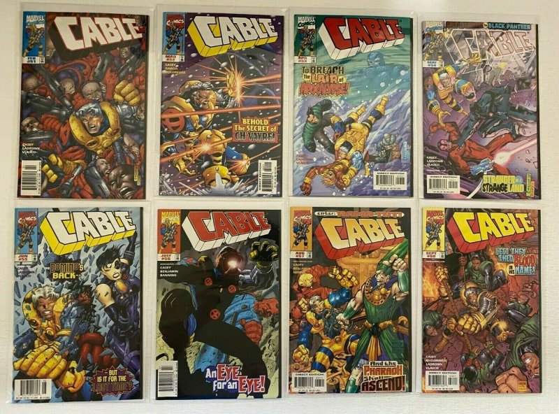 Cable comic lot from:#51-106 (1st series) 28 diff 8.0 VF (1988-2002)