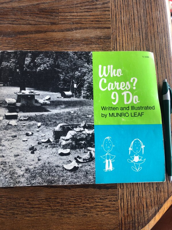 Who cares? I do, LEAF, 1971, Scholastic book