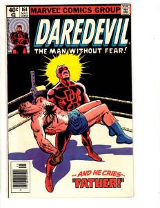 Daredevil # 164 VF Marvel Comic Book Avengers Spider-Man Hulk Iron Man CR45
